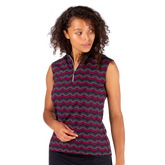 Empower Collection: Londyn Sleeveless Mock Top Polo Shirt